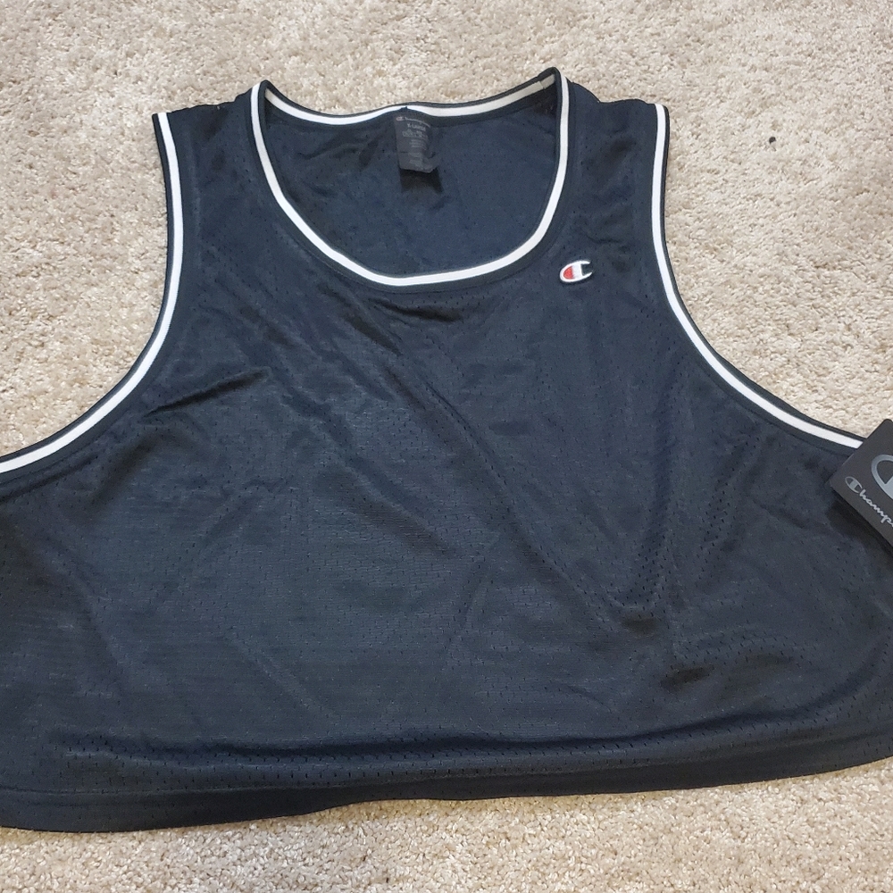 Champion Women Crop Top, Black XL